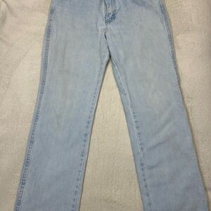 Wrangler Blue Straight Jeans Classic Style: Size 30x30